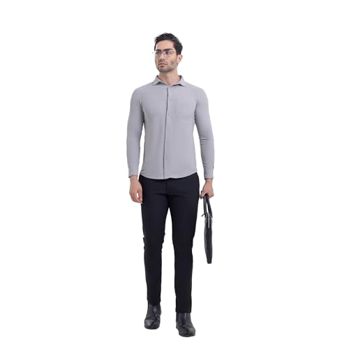 Image of Workday Shirt for Men Long Raglan Sleeve Regular Fit Superior Stretch Wrinkle Free Shape Retention Quick Dry Anti-Viral Finish UPF 50+