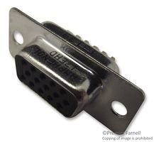 Amphenol Icc D Sub Connector, High Density-Hd, 15 Position, Receptacle, Solder - 17EHD015SAA000