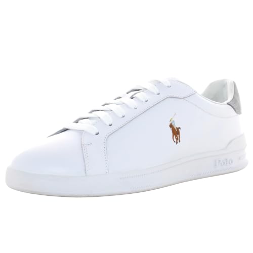 Baskets Ralph Lauren Heritage Court en cuir blanc élégant pour homme