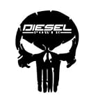 Diesel Power Skull Sticker | Decal | 5Inches | for Truck , car Bumper