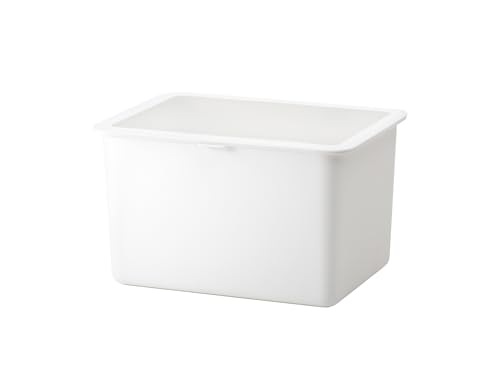 ライクイット (like-it) 米びつ 10kg 日本製 計量カップ付 抗菌剤配合 約幅37×奥行28×高さ21.7cm フタ付き ストックケース ホワイト LBK-51
