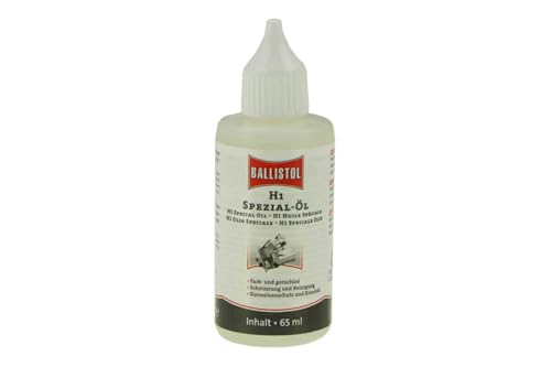 BALLISTOL 25319 H1 Spezial Lebensmittel-Öl 65ml Spray – Reinigung, Rostschutz – Geschmacksneutral, Lebensmittelecht, Farblos