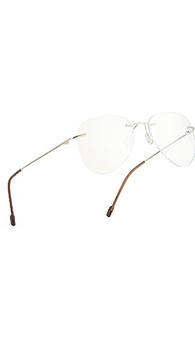 Image of Jodykoes Premium Rimless Frame for Women and Men: Stylish Aviator Spectacle Eyeglasses with Anti-Glare Coating