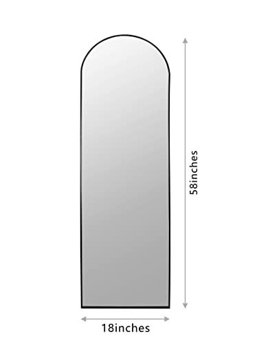 Hamilton-Hills-18-x-58-Arched-Full-Length-Mirror-Standing-Hanging-or-Leaning-Against-The-Wall-Long-Freestanding-Floor-Mirror-for-Bedroom-Living-Room-or-Bathroom-Black-Metal-Arch-Frame