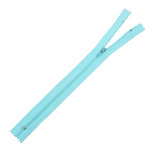 Image of Mandala Crafts 60 PCs Turquoise Closed-End 24 Inch Nylon Zippers for Sewing