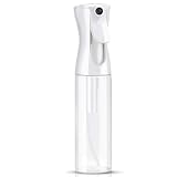 Uervoton スプレーボトル 霧吹き ミスト スプレー 連続噴射 300ml アルコール対応 極細かい霧 観葉植物用 園芸 清掃用 美容室用 アイロン 家用 ペット用 おしゃれ 透明