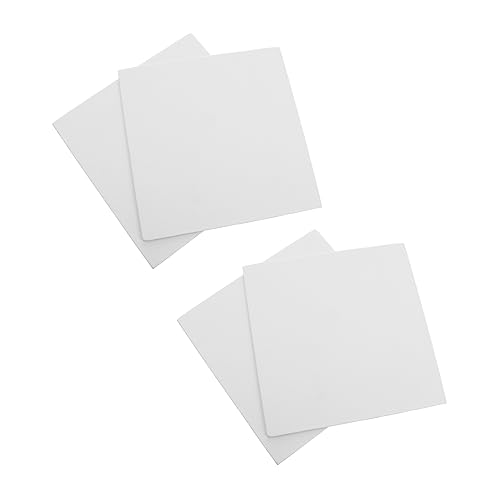 DOITOOL 4pcs Artist Canvas Boards White Art Panels for Oil and Tempera Painting for Students Hobbyists and Professionals Durable Non Acidic Archival Material