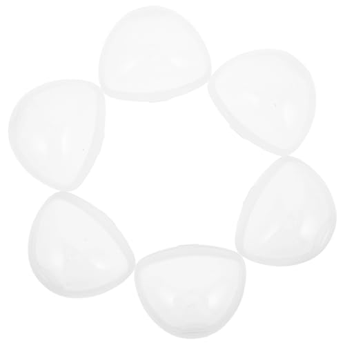 WRITWAA Estuche Transparente para Chupetes de Ñiño Caja Triangular Portátil Antipolvo Almacenamiento Práctico para 6 Unidades Adecuado para Viaje y Uso Diario
