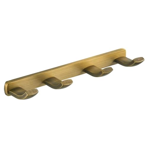 Étagère de salle de bain en bronze chic avec patère de rangement d'entrée