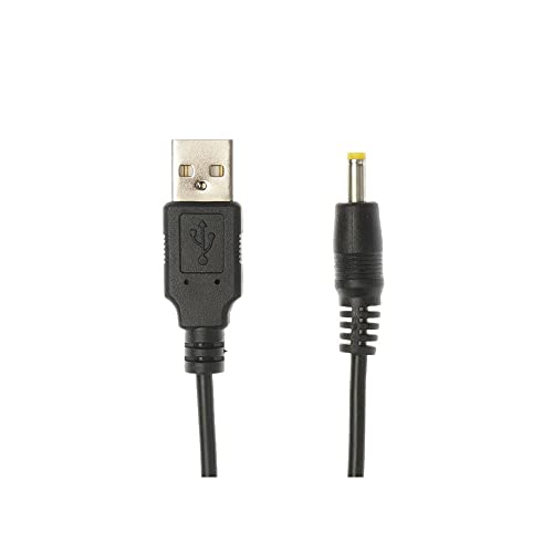 iTechCover Usb-kabel, oplaadkabel, oplaadkabel, netsnoer, compatibel met Sony XDR-S40DBP DAB-radio, 100 cm, (22 AWG) 5V 2A, zwart