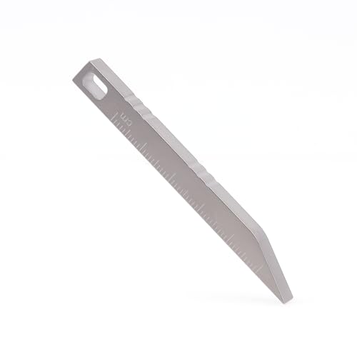 Hamans EDC Pry Bar Mini Titanium EDC Pry Bar Gear Portachiavi con CM Unit Scale Pacchetto/Apriscatole per il trasporto quotidiano