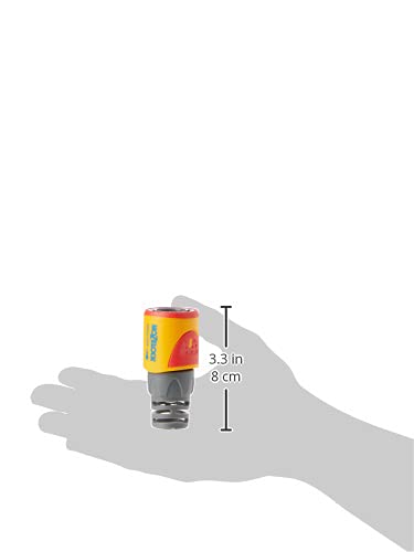HOZELOCK - Aquastopp-Schlauchkupplung Plus Ø 12,5mm - 15mm (1/2"- 5/8") Soft Touch: Aquastopp-Funktion,wasserdicht, rutschfest, flexibler Schlauchanschlussstutzen, der Abknicken verhindert [2055P0000]