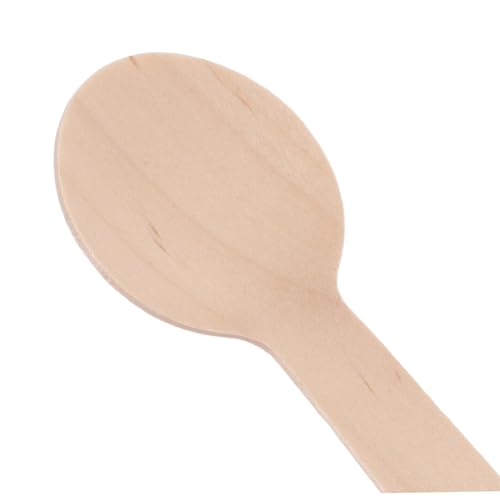 Minicucharitas de madera biodegradables para servir helados y condimentos sin alterar su sabor 4