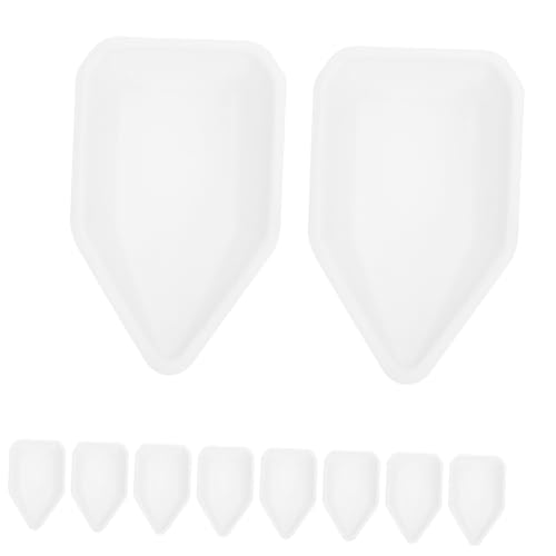 Anneome 20pcs Plastic Weigh Boats for Lab Use, Boat-Shaped White Weighing Dishes with Wide Compatibility and Easy to Clean Features, for Laboratory and Industrial Settings