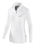 Black Crevice Damen Fleece Skirolli, weiß/schwarz, 40
