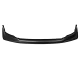 FREEMOTOR802 Front Bumper Lip Splitter Fits 2008-2015 Mitsubishi Lancer Evolution X, Vortex Style Unpainted Black PU 1PC Air Dam Chin Spoiler Lower Guard Protector Underbody Styling Trim