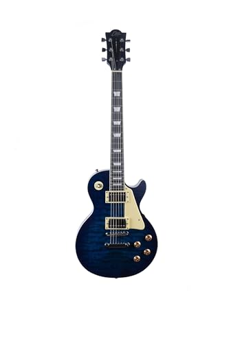 EKO GUITARS – Guitare Électrique LS-300, Corps en Peuplier, Manche en Érable, Touche en WPC, 2 Micros Humbucker, Chevalet Tune-O-Matic, 22 Frettes, Couleur...