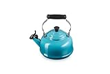 Le Creuset Q3101-17 Enamel-on-Steel Whistling 1-4/5-Quart Teakettle, Caribbean