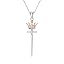 rose gold plated crown sword