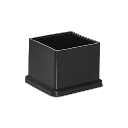 Flyshop Non-Marking Pvc Patio Chair Leg Caps Square Furniture Floor Protectors Black 10Pcs, 1-3/16" X 1-3/16", 30Mm X 30Mm #TOP2