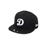 [ニューエラ] ベースボールキャップ ユニセックス 59FIFTY キャップ 73-4 ドジャースブラック×W2 [並行輸入品]