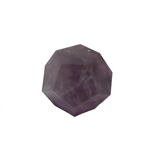Améthyste dodécaèdre cristal de gemme naturel véritable de 15 à 20 mm