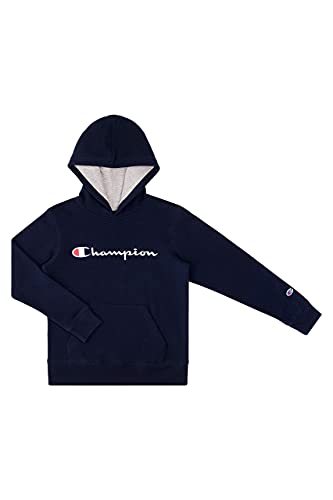 Champion Kids Clothes Sweatshirts Youth Heritage Fleece Pull On Hoody Sweatshirt with Hood (Medium, Navy)2