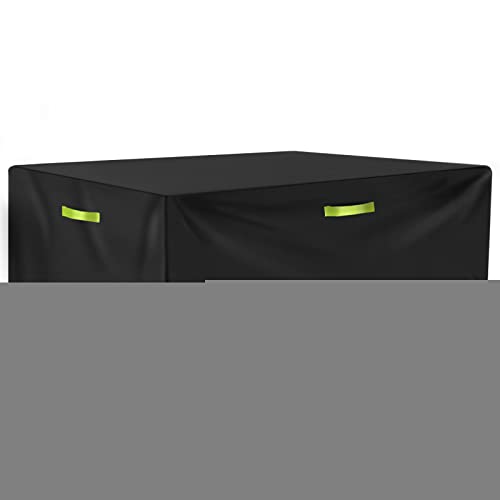 GEMITTO Funda Protectora para Muebles de jardín, Lona Protectora de poliéster 420D para mesas, Resistente a los Rayos UV, Rectangular e Impermeable 155x115x65cm Cover