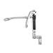Wolflube Grease Control Handle Valve - For grease pump, Heavy duty High Pressure 7,500 PSI W.P, 1/4 inch NPT(f) inlet thread, 6 inches rigid pipe/spout with 4 jaws coupler, with 360 degree Z Swivel