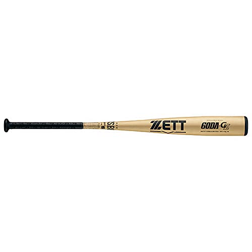 ゼット 軟式野球 ゴーダGZ 超々ジュラルミン製 85cm 710g平均 シャンパンゴールド BAT37115
