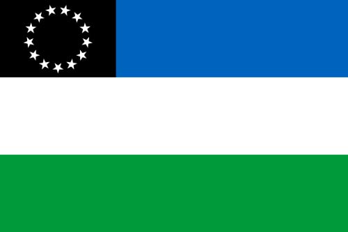 Drapeau de la province de Río Negro en format paysage résistant pour mât - 2