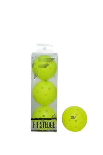 Image of PRO - 40 USAPA Approved Pickleball Ball Outdoor (Set of 3) | Single-Piece Rotational Molded | 40-Hole Design | Durable High-Performance Balls for All-Weather Play