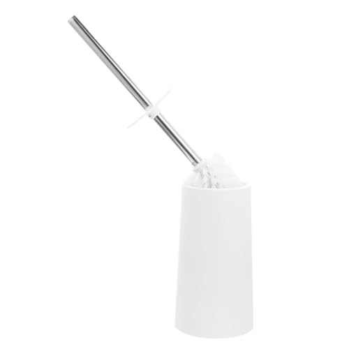 ibasenice Cepillo para Fregar Cuencos Escobillero y Soporte Plástico, Accesorio de Limpieza para Baños y