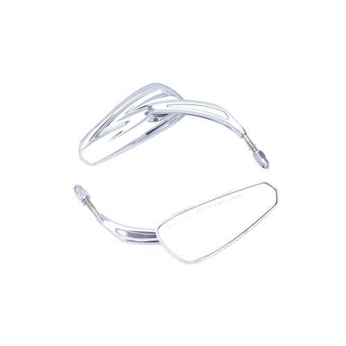 Espejos retrovisores moto en aluminio pulido plata accesorios de recambio de alta resistencia