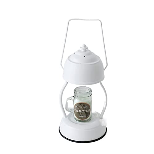 BEDRE Lampadaire, lampe chauffe-bougies, lanterne vintage, cire fondue, aromathérapie, bougies décoratives parfumées réglables, lumière LED (couleur : B)