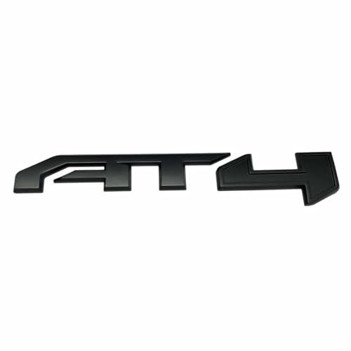 Image of 3Pcs AT4 Emblems Sierra 3D Side Door Rear Tailgate Badge NamePlate Decal with Strong Adhesive 85002068 Replacement for 2019-2023 Canyon Sierra 1500 2500HD 3500HD (Matte Black)