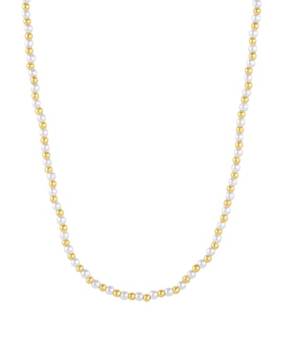 gorjana - Poppy Pearl Necklace - Everyday Wear - Elegant Pearl Design - Timeless elegance with a modern twist - Adjustable Length, Versatile Style