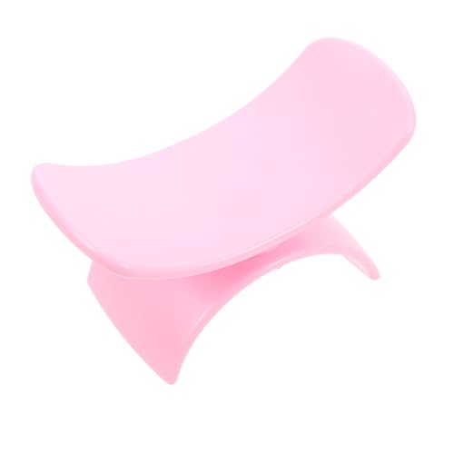 FRCOLOR ネイルアートハンドピロー マニ 供給 ポータブルネイルテーブル マニ 肘枕 テーブルクッション枕 頭飾りヘアネット ネイル用品 ネイルアート枕 爪枕 プラスチック ピンク