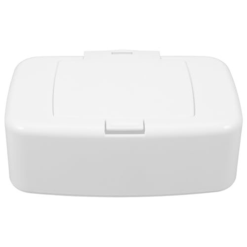Alipis Refillable Baby Wipes Dispenser Box with Non-Slip Base Portable Wet Tissue Holder for Nursery Bedroom Kitchen and Travel 6.69X4.13X2.36 Inches