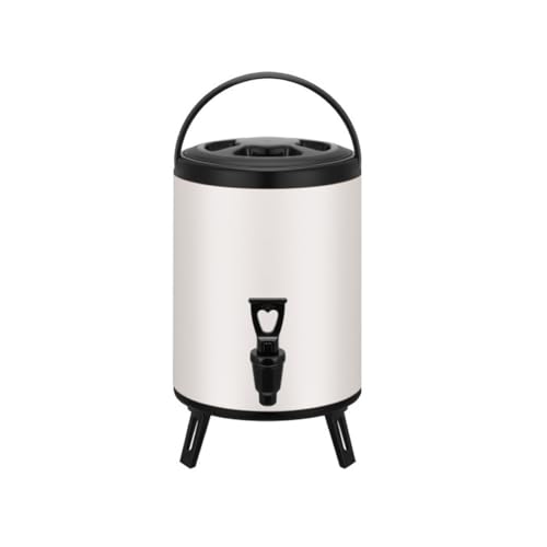 Ohulelks Barril de Acero Inoxidable de 6 litros para Conservación del, Apto para Aislamiento Térmico de Bebidas Calientes. Contenedor de Almacenamiento de Bebidas A
