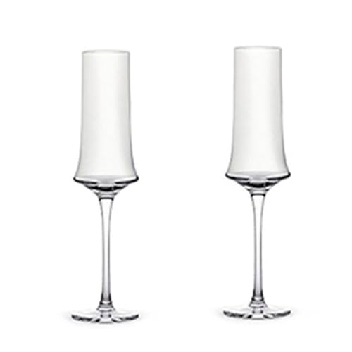 Copas de champán juego de 2 piezas el regalo de cristal perfecto para bodas y Navidad 2
