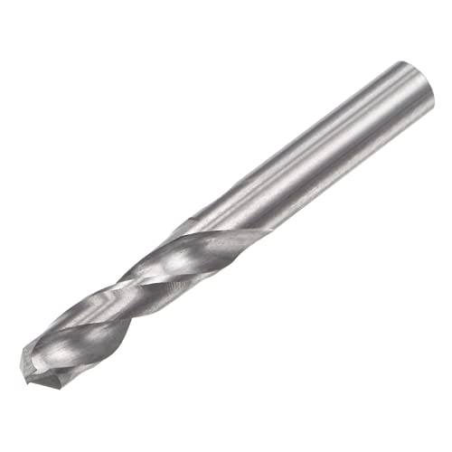 uxcell Solid Carbide Drill Bits, 4.9mm C2/K20 Tungsten Carbide Jobber Drill Bits Straight Shank Drilling Tool for Stainless Steel Aluminum Iron Metal Plastic