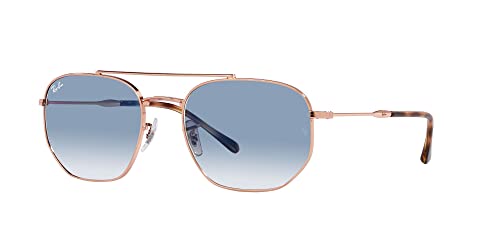 Image of Ray-Ban Unisex Sunglasses Gold Frame, Brown Lenses, 54MM