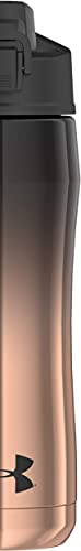 Under Armour Garrafa de hidratação Chrome Beyond 510 g isolada a vácuo de aço inoxidável, preto/ouro