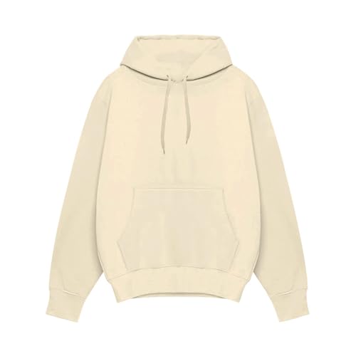 Ymosrh Men's Casual Hoodies, Long Sleeve Solid Color Athletic Workout Gym Hooded Sweatshirt Pullover, S-3XL3