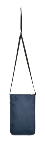 Tatonka Torebka na szyję Neck Wallet - portfel do zawieszenia z dwoma kieszeniami na zamek błyskawiczny i dużą kieszenią wsuwaną - pasuje na paszporty UE - 14 x 22 x 1 cm - off black