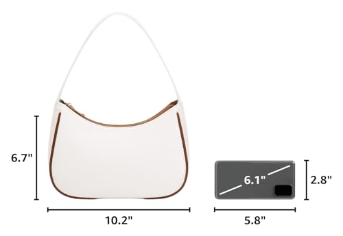 Image of CYHTWSDJ Shoulder Bags for Women, Cute Hobo Tote Handbag Mini Clutch Purse with Zipper Closure