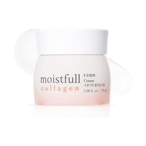 ETUDE Moistfull Collagen Cream 2.53fl.oz(75ml) | Collagen Water Delivers Hydration To Make Your Skin Bouncy & Dewy | Soft And Adhering, Korean Skin Care, Kbeauty, Perfect for Gift Cover