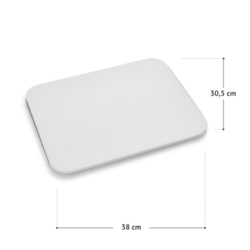 TAINO Pizzastein mit Servierblech Grillzubehör Holzkohlegrill Gasgrill Backofen Codierit Aluminium