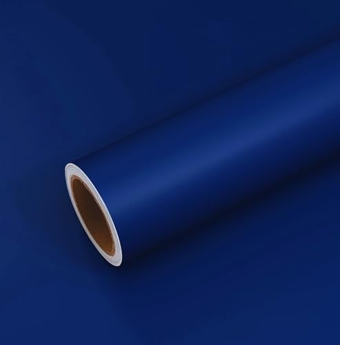 Image of ONETON Navy Blue Matte Self Adhesive Wallpaper Peel and Stick Wallpaper for Living Room Bedroom Table (Navy Blue MATT WP, 12x80 inch)